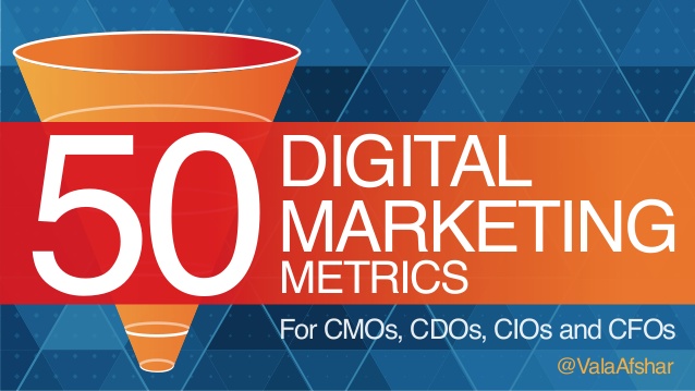 50 digital marketing metrics for CMOs, CDOs, CIOs and CFOs
